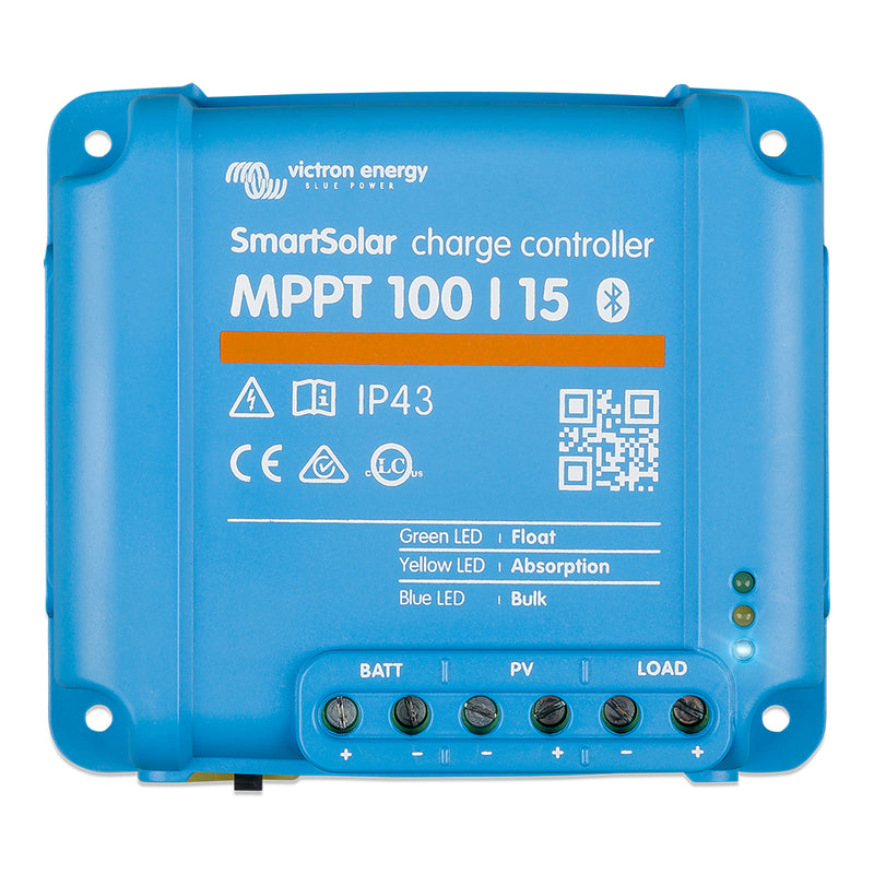 Victron SmartSolar MPPT Charge Controller - 100V - 15AMP - UL Approved [SCC110015060R] - Houseboatparts.com