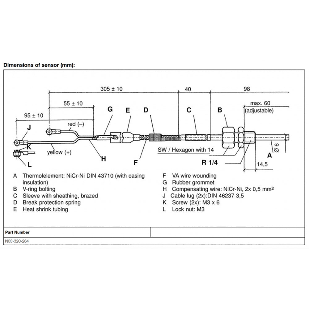 Veratron Pyrometer Sensor - 100-900C/250-1650F [N03-320-264] - Houseboatparts.com