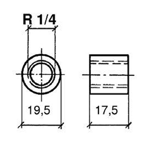 Veratron Pyrometer Sensor Threaded Bushing f/Welding to Manifold f/Thermocoupler Element [N03-320-266] - Houseboatparts.com