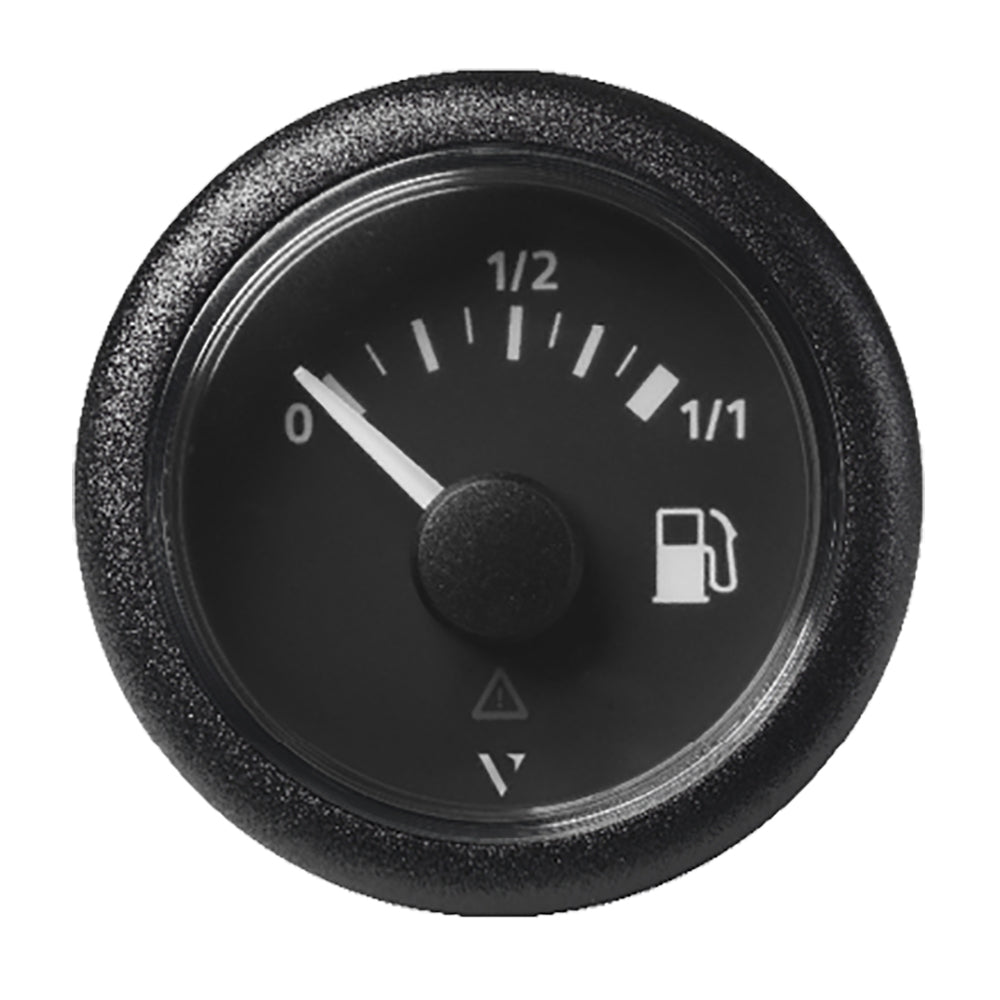 Veratron 52mm (2-1/16") ViewLine Fuel Tank Level Gauge - 0 to 1/1 - Black Dial  Round Bezel [A2C59514079] - Houseboatparts.com