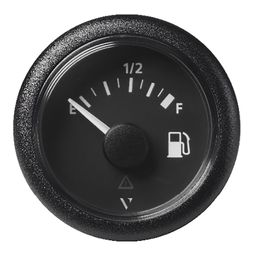 Veratron 52MM (2-1/16") ViewLine Fuel Level Gauge Empty-Full - 90-4 OHM - Black Dial  Round Bezel [A2C59514088] - Houseboatparts.com