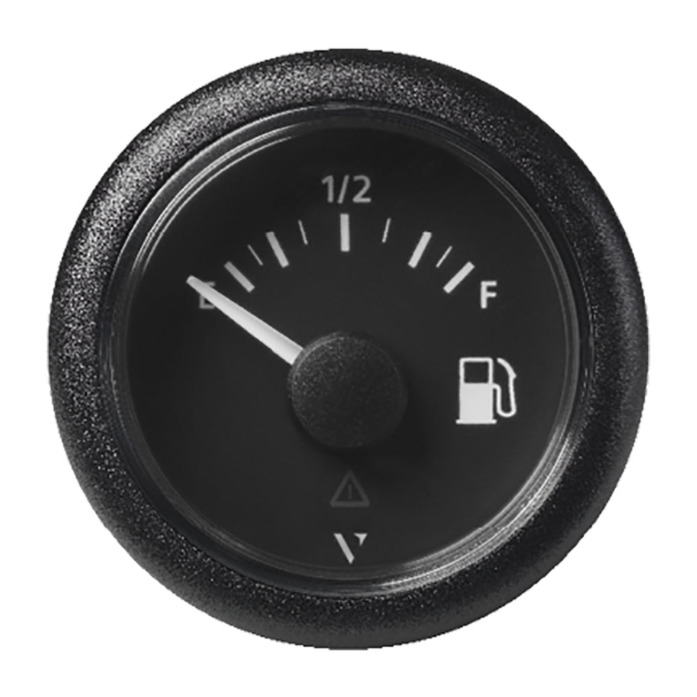 Veratron 52MM (2-1/16") ViewLine Fuel Level Gauge Empty-Full - 0-90 OHM - Black Dial  Round Bezel [A2C59514085] - Houseboatparts.com