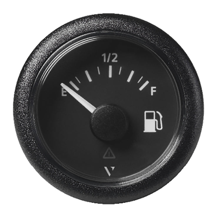 Veratron 52MM (2 - 1/16") ViewLine Fuel Level Gauge Empty/Full - 240 - 33.5 OHM - Black Dial Round Bezel [A2C59514094] - Houseboatparts.com