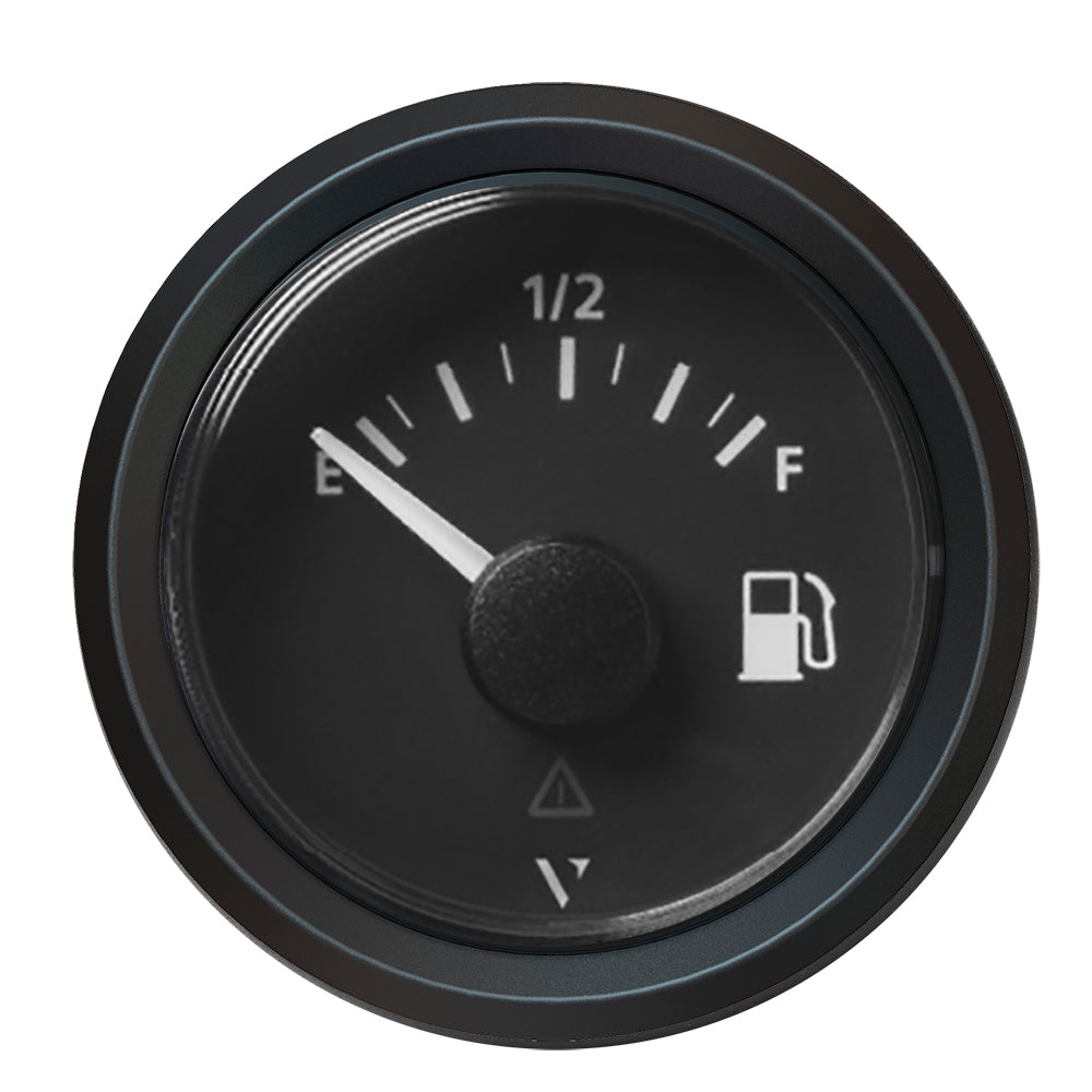 Veratron 52MM (2-1/16") ViewLine Fuel Level Gauge Empty/Full - 240 to 33.5 OHM - Black Dial  Triangular Bezel [A2C59514096] - Houseboatparts.com