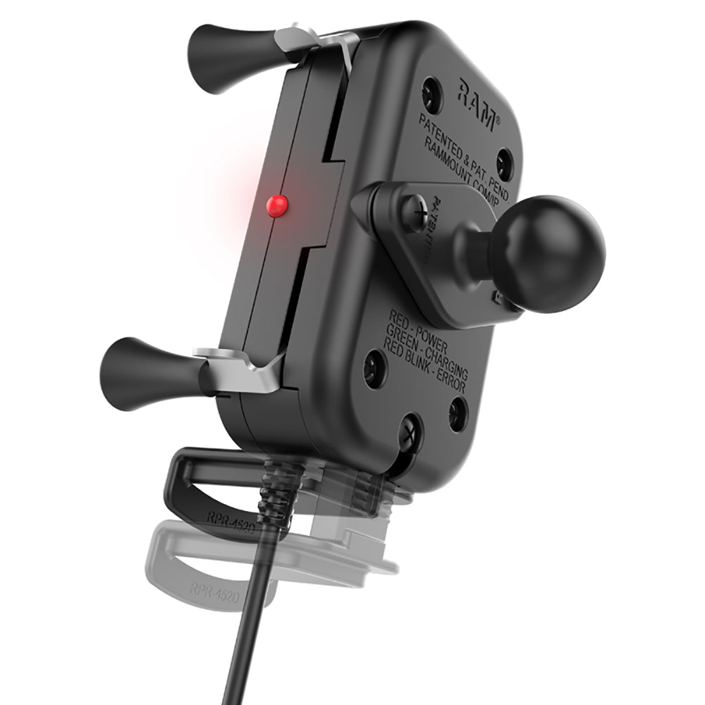 RAM Mount Tough-Charge Waterproof Wireless Charging Holder w/Charger [RAM-HOL-UN12WB-V7M] - Houseboatparts.com