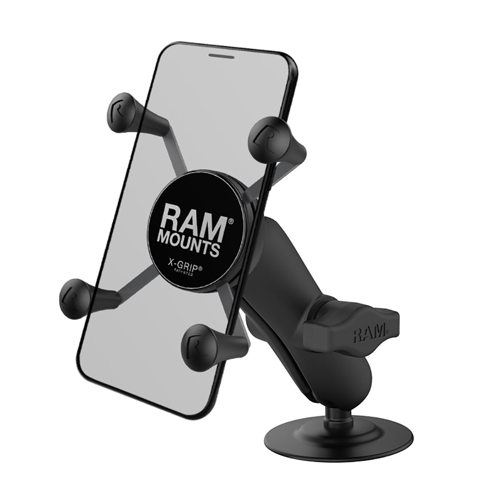 RAM Mount RAM X-Grip Phone Mount w/Flex Adhesive Base [RAP-B-378-UN7U] - Houseboatparts.com