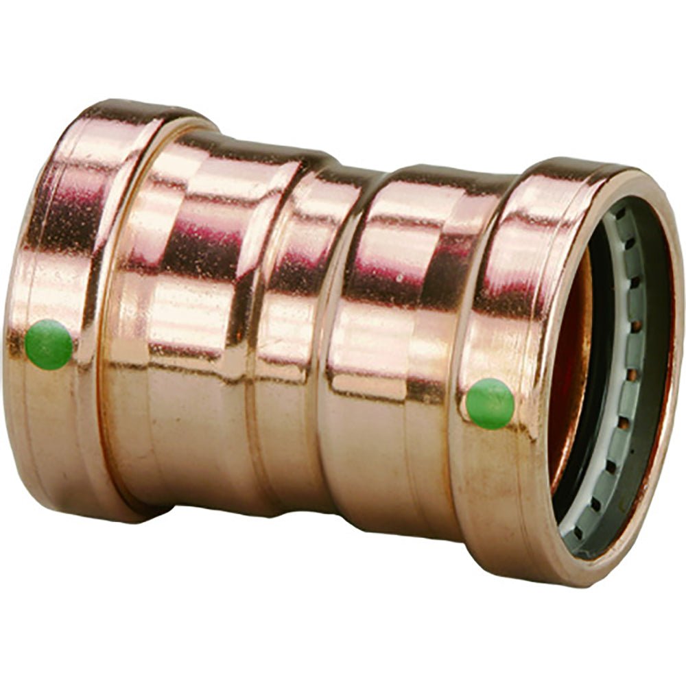 Viega ProPress 2 - 1/2" Copper Coupling w/Stop Double Press Connection - Smart Connect Technology [20728] - Houseboatparts.com