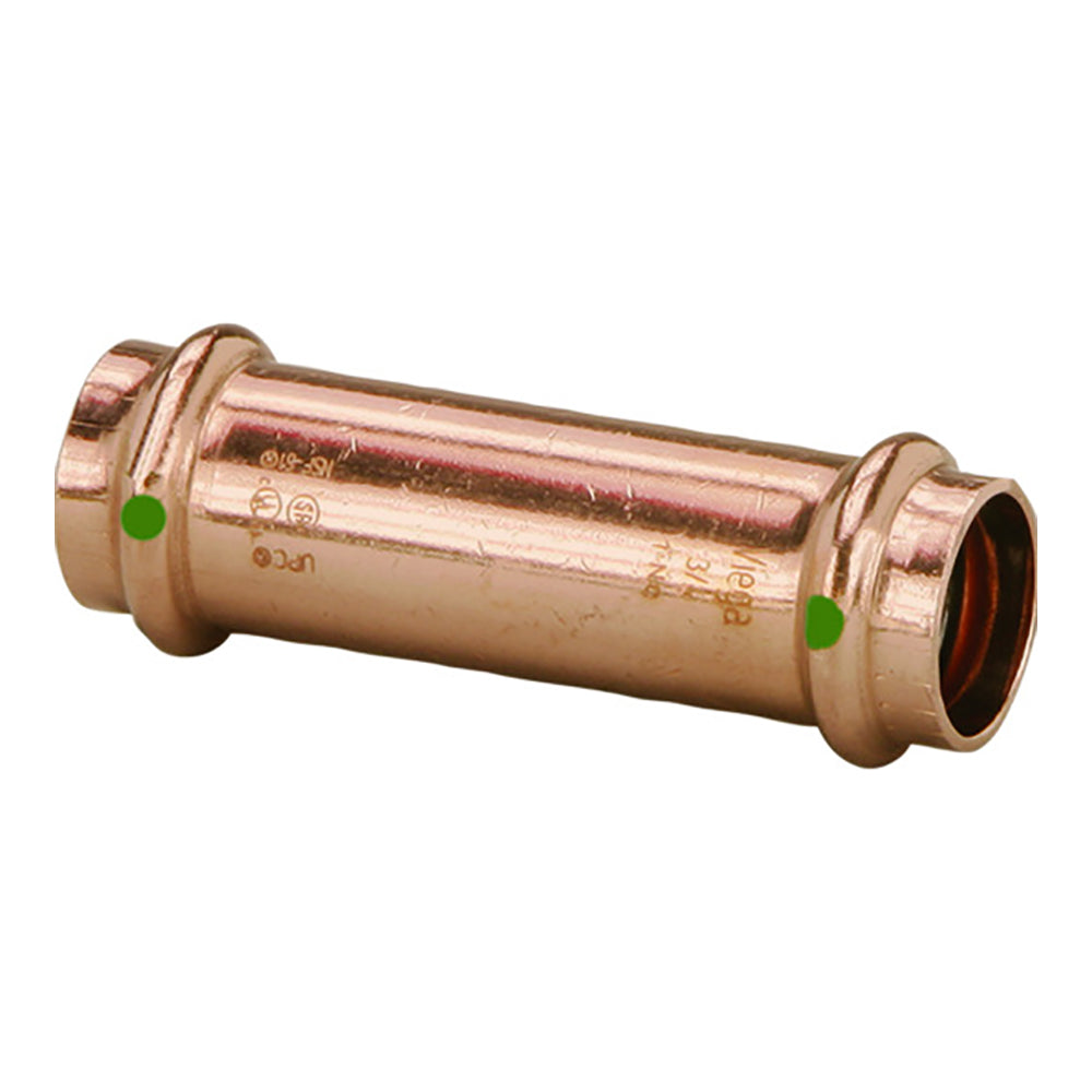 Viega ProPress 1/2" Extended Coupling w/o Stop - Double Press Connection - Smart Connect Technology [79005] - Houseboatparts.com