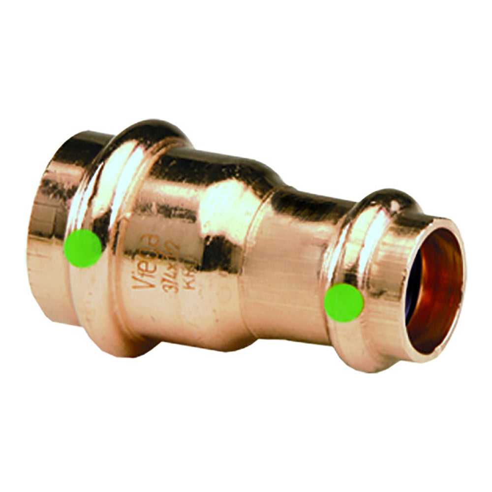 Viega ProPress 3/4" x 1/2" Copper Reducer - Double Press Connection - Smart Connect Technology [78147] - Houseboatparts.com