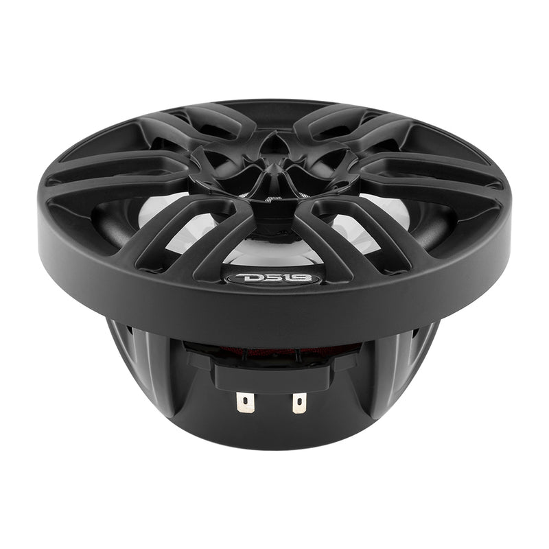 DS18 HYDRO 6.5" 2-Way Marine Speakers w/RBG LED Lights 300W - Matte Black [NXL-6BK] - Houseboatparts.com