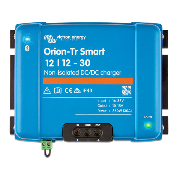 Victron Energy Orion-TR Smart 12/12-30 30A (360W) Non-Isolated DC-DC Charger or Power Supply [ORI121236140] - Houseboatparts.com