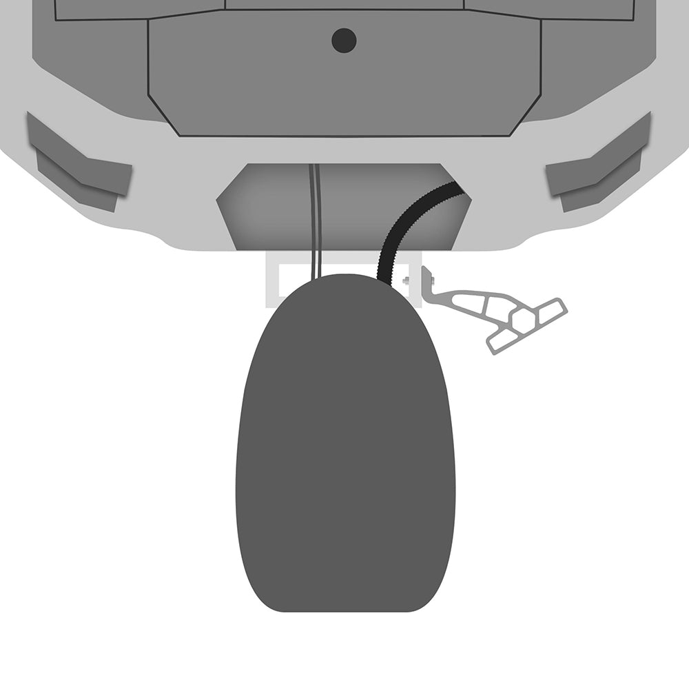 Minn Kota Raptor Jack Plate Adapter Bracket - Starboard - 2" Setback - 4" Rise - White [1810365] - Houseboatparts.com