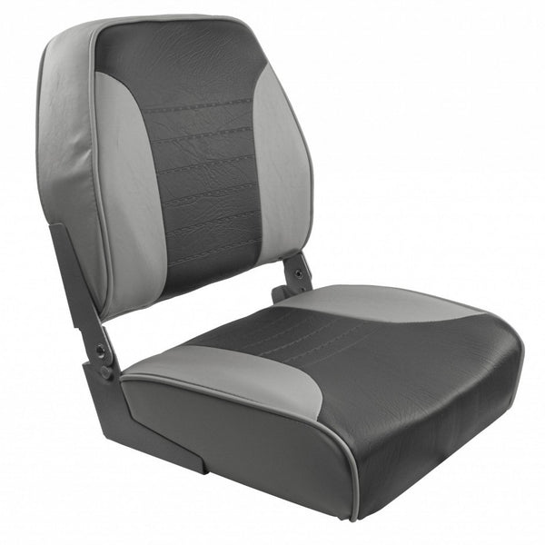 Springfield Economy Multi-Color Folding Seat - Grey/Charcoal [1040653] - Houseboatparts.com