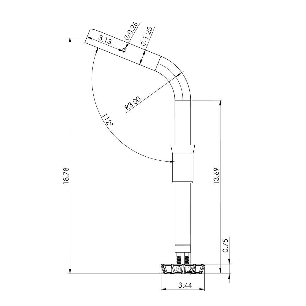 TACO ShadeFin Fixed Rod Holder Mount [T10-3000-5] - Houseboatparts.com