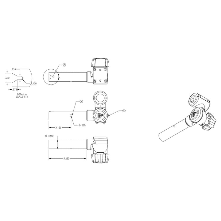 TACO ShadeFin Adjustable Clamp-On Pipe Mount [T10-3000-7] - Houseboatparts.com