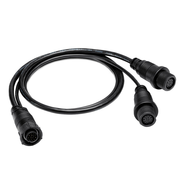 Humminbird 14 M SILR Y - SOLIX/APEX Side Imaging Left-Right Splitter Cable [720112-1] - Houseboatparts.com