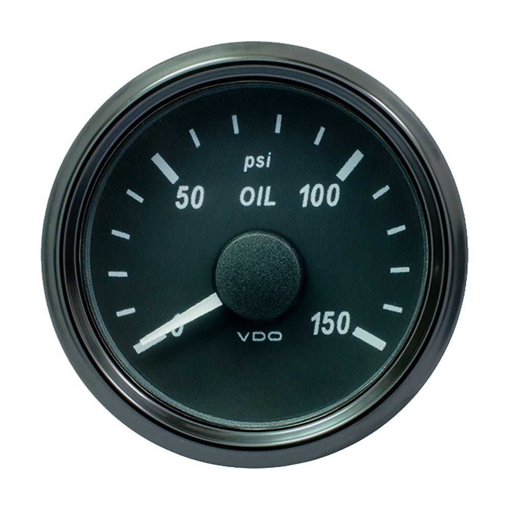 VDO SingleViu 52mm (2 - 1/16") Oil Pressure Gauge - 150 PSI [A2C3833240030] - Houseboatparts.com