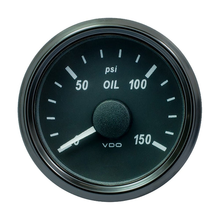 VDO SingleViu 52mm (2 - 1/16") Oil Pressure Gauge - 150 PSI [A2C3833240030] - Houseboatparts.com