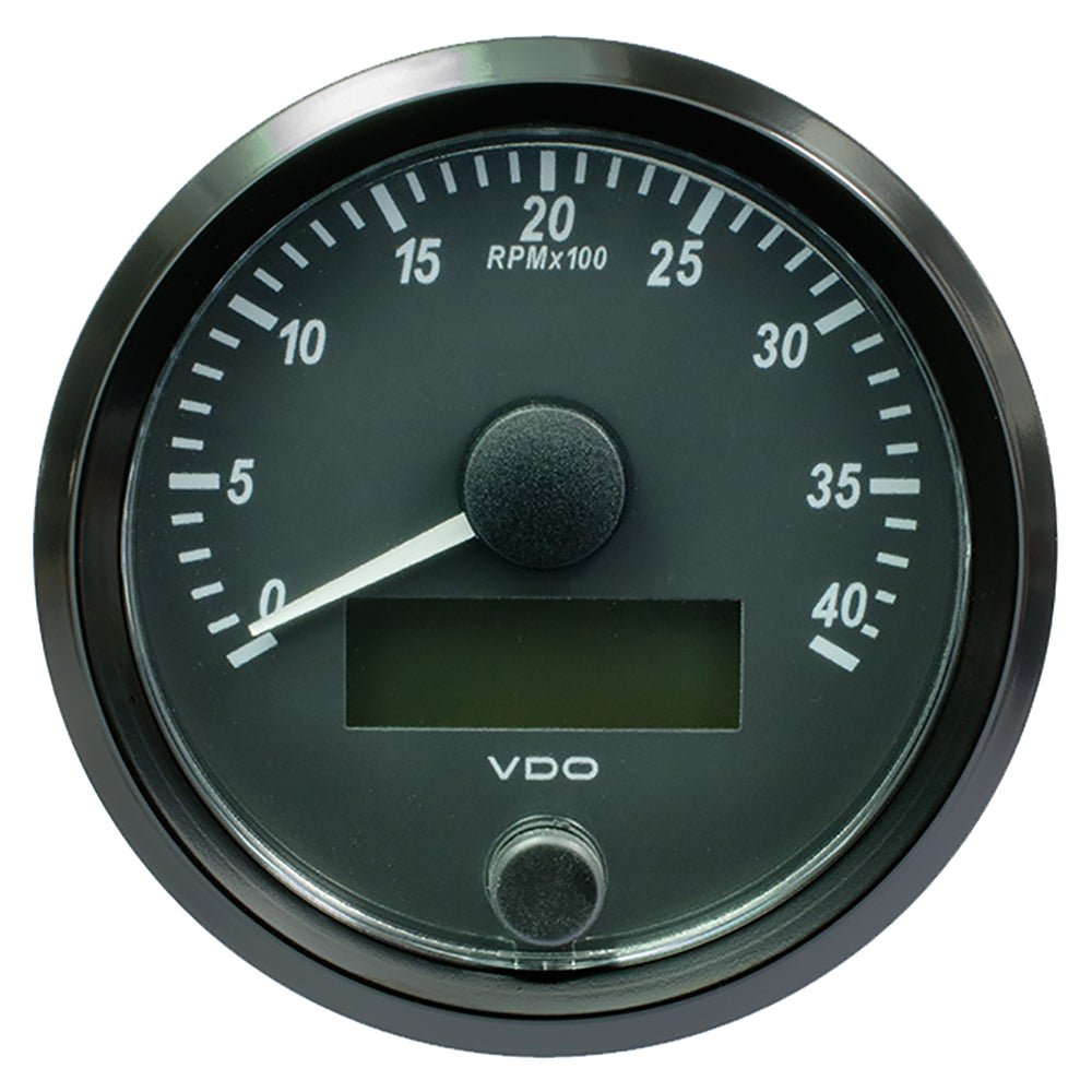 VDO SingleViu 80mm (3 - 1/8") Tachometer - 4,000 RPM [A2C3832990030] - Houseboatparts.com