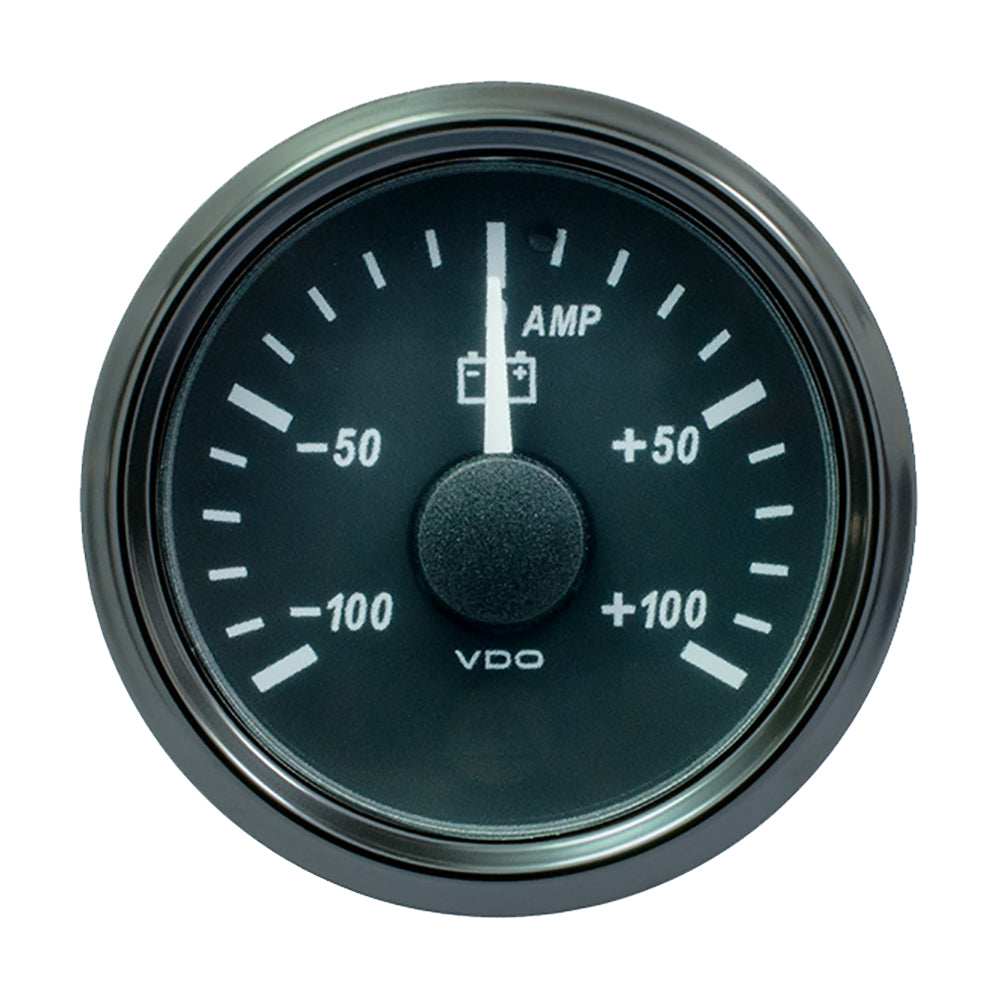 VDO SingleViu 52mm (2-1/16") Ammeter - 100 AMP [A2C3833070030] - Houseboatparts.com