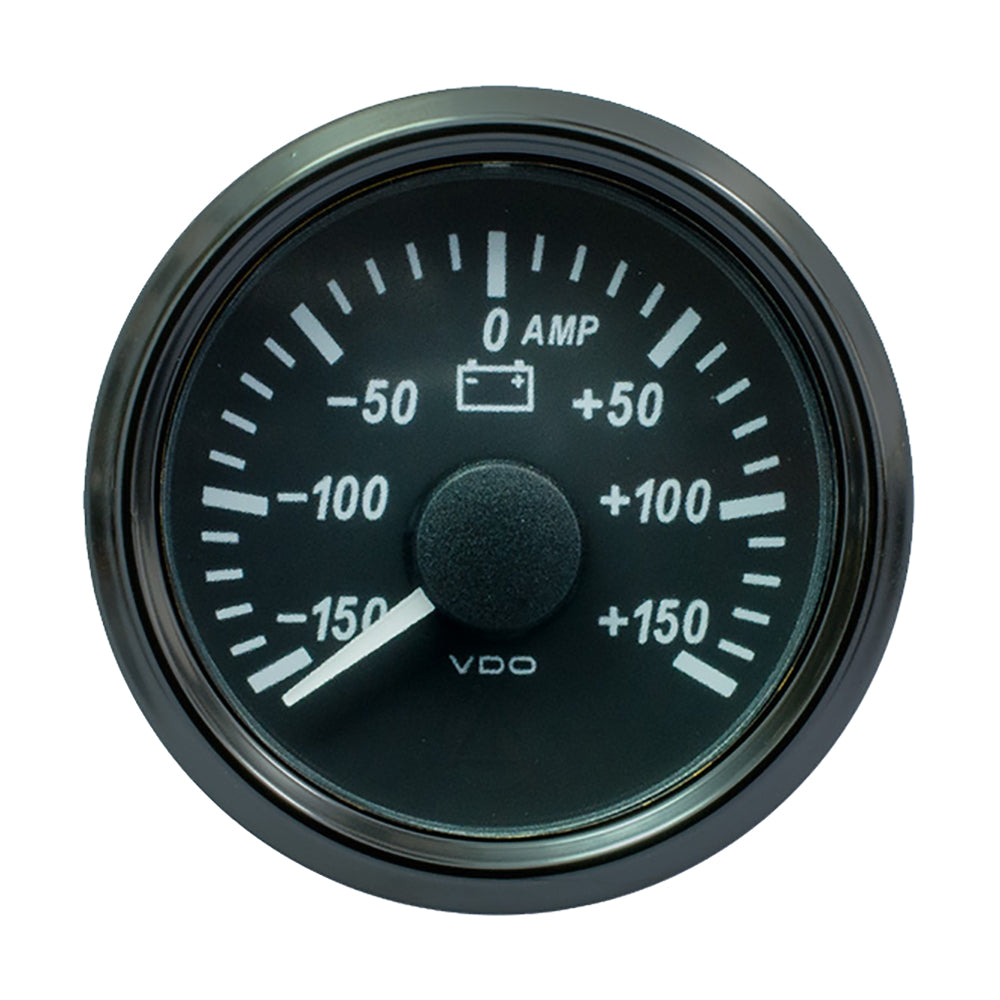 VDO SingleViu 52mm (2-1/16") Ammeter - 150 AMP [A2C3833060030] - Houseboatparts.com