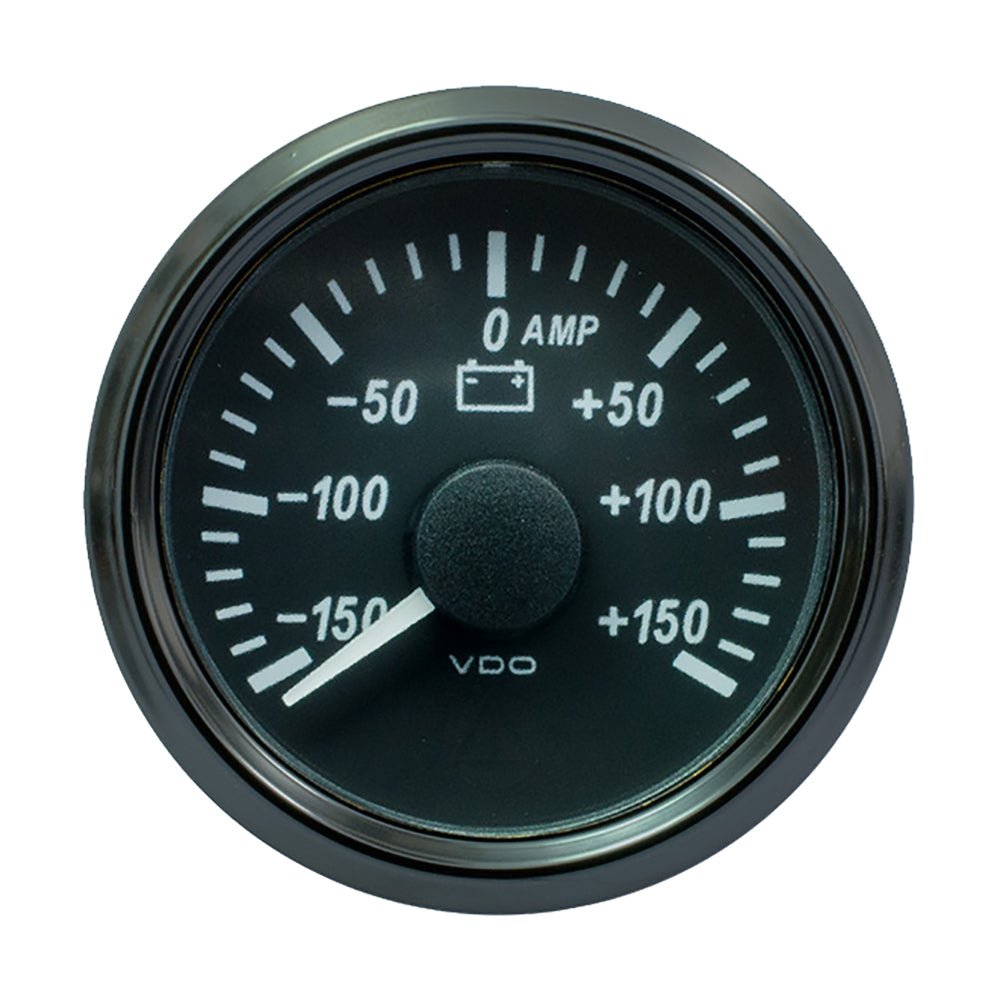 VDO SingleViu 52mm (2 - 1/16") Ammeter - 150 AMP [A2C3833060030] - Houseboatparts.com