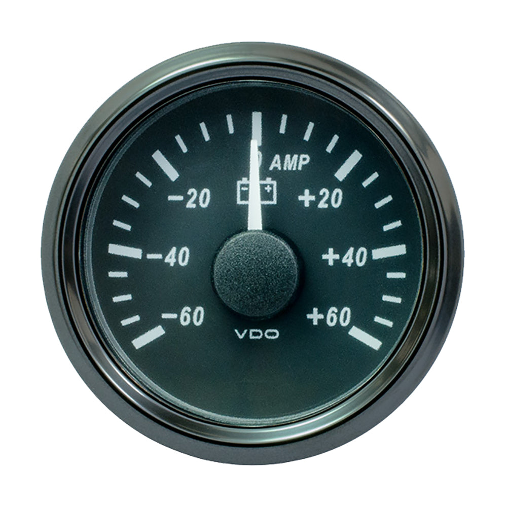 VDO SingleViu 52mm (2-1/16") Ammeter - 60 AMP [A2C3833080030] - Houseboatparts.com