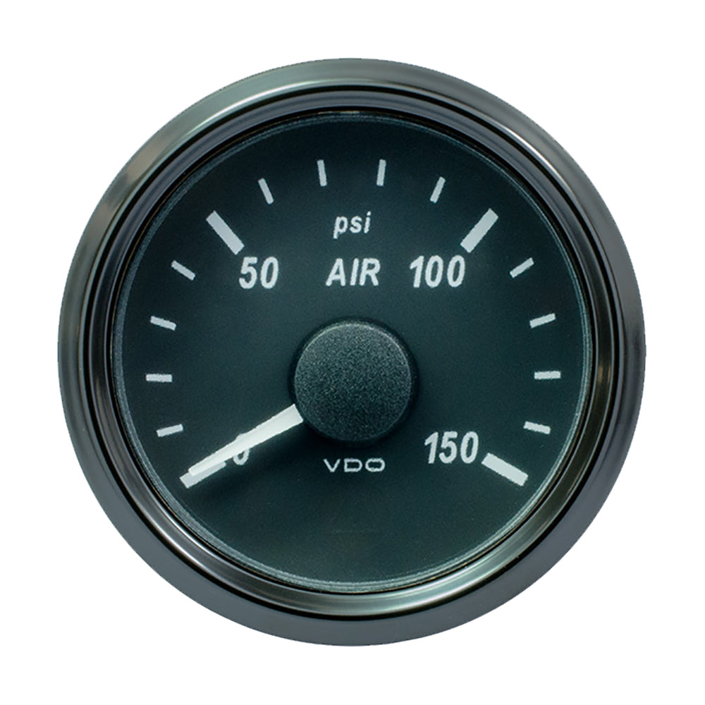 VDO SingleViu 52mm (2-1/16") Air Pressure Gauge - 150 PSI - 0-180 Ohm [A2C3833440030] - Houseboatparts.com