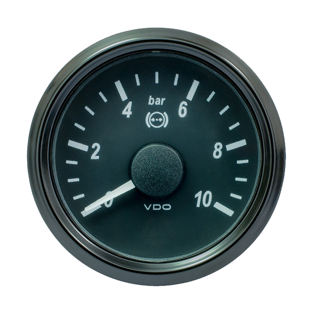 VDO SingleViu 52mm (2-1/16") Brake Pressure Gauge - 15 Bar - 0-180 Ohm [A2C3833450030] - Houseboatparts.com