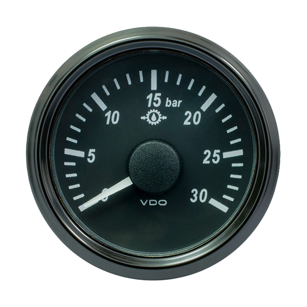 VDO SingleViu 52mm (2-1/16") Brake Pressure Gauge - 30 Bar - 0-4.5V [A2C3832720030] - Houseboatparts.com