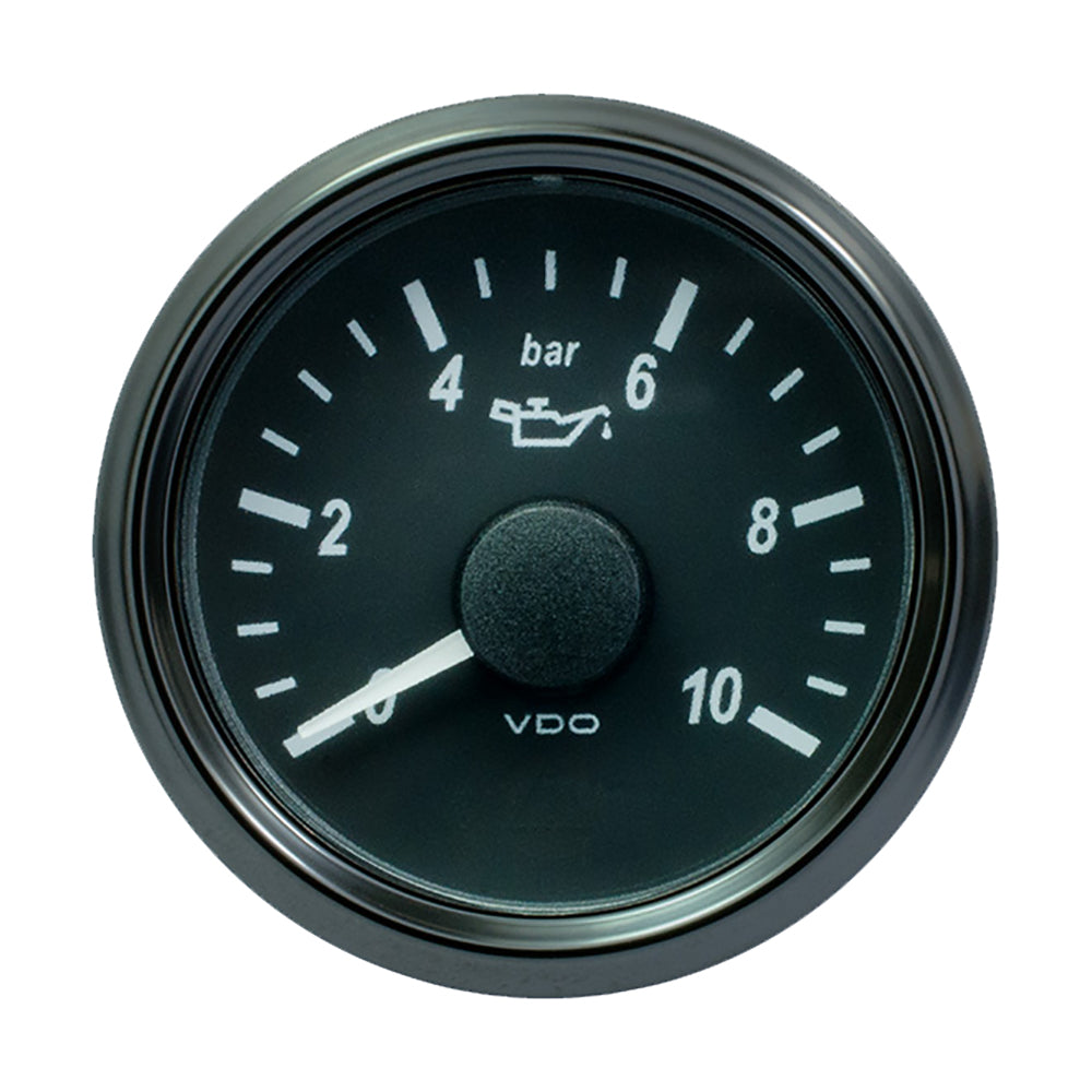 VDO SingleViu 52mm (2-1/16") Oil Pressure Gauge - 10 Bar - 0-180 Ohm [A2C3833170030] - Houseboatparts.com