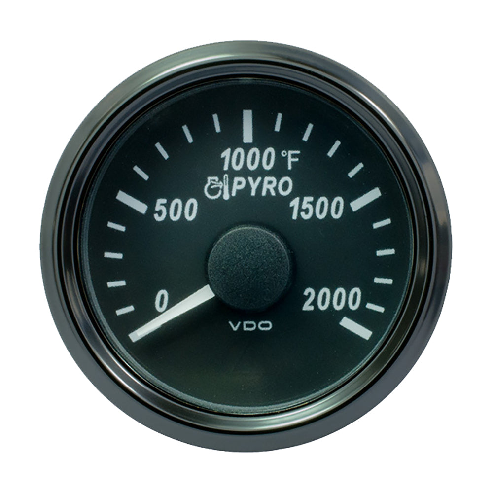 VDO SingleViu 52mm (2-1/16") Exhaust Gas Temp. Gauge - 2000F [A2C3833040030] - Houseboatparts.com