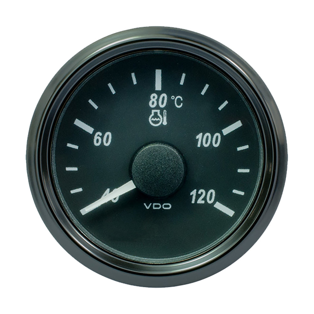 VDO SingleViu 52mm (2-1/16") Water Temp. Gauge - Euro - 120 C - 291-22 ohm [A2C3833330030] - Houseboatparts.com