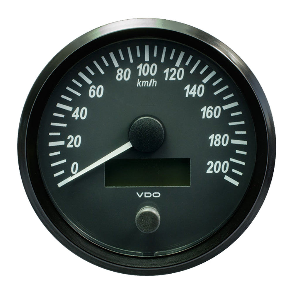 VDO SingleViu 100mm (4") Speedometer - 200 KM/H [A2C3832840030] - Houseboatparts.com