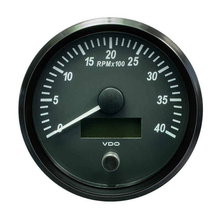 VDO SingleViu 100mm (4") Tachometer - 4000 RPM [A2C3832800030] - Houseboatparts.com