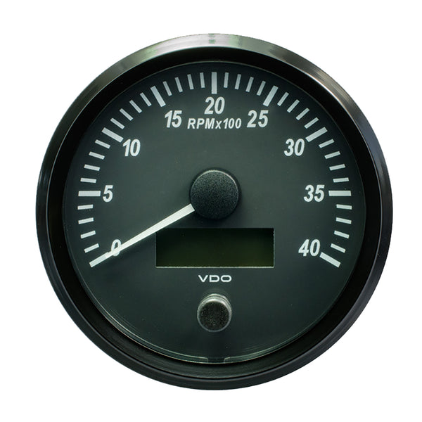 VDO SingleViu 100mm (4") Tachometer - 4000 RPM [A2C3832800030] - Houseboatparts.com