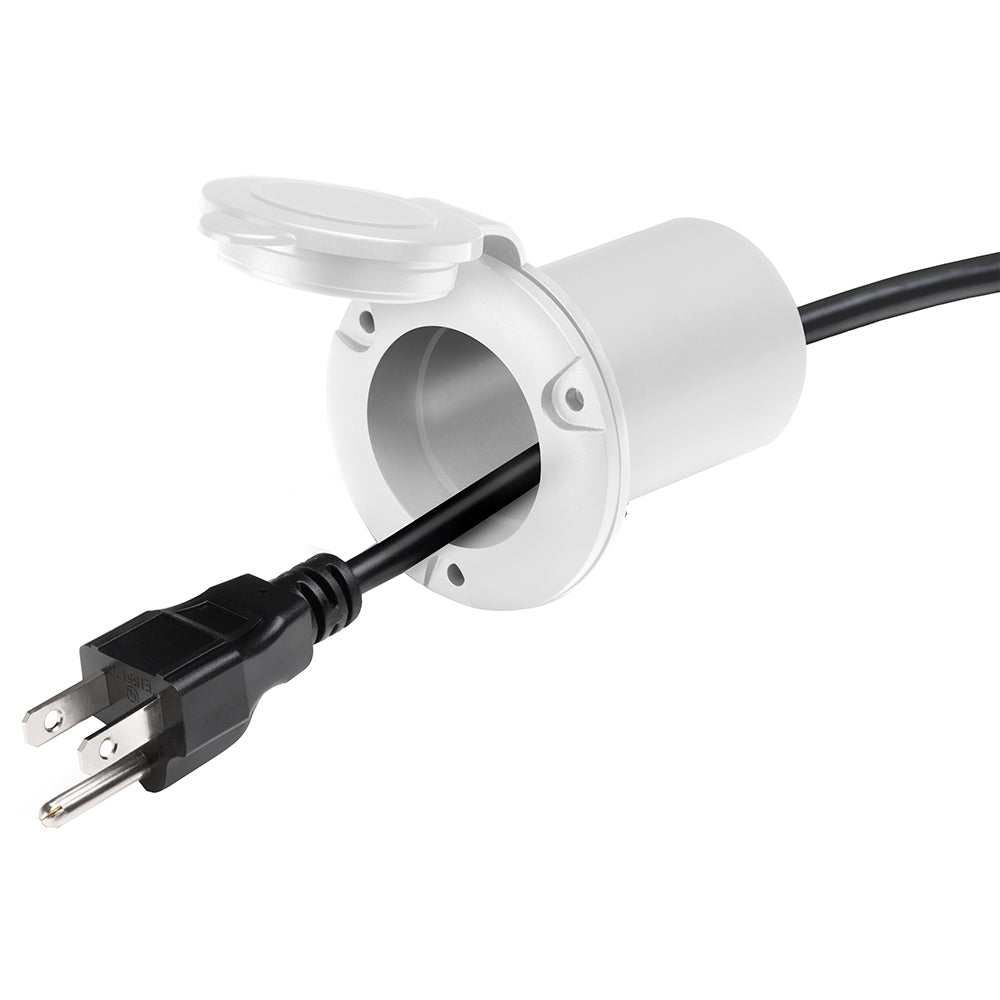 ProMariner Universal AC Plug - White [51310] - Houseboatparts.com