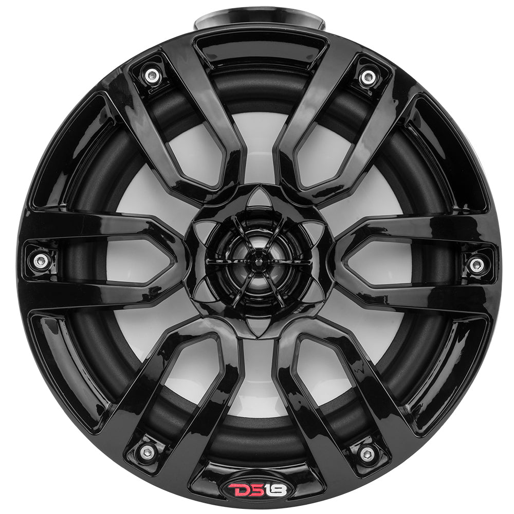 DS18 HYDRO 6.5" Compact Wakeboard Pod Tower w/RGB Light - 300W - Red [NXL-PS6R] - Houseboatparts.com