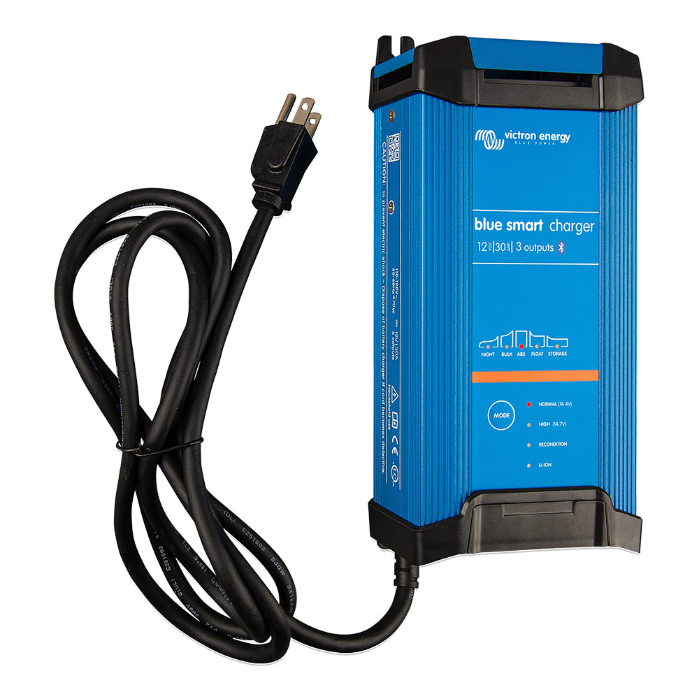 Victron Blue Smart IP22 12VDC 30A 3 Bank 120V Charger - Dry Mount [BPC123048102] - Houseboatparts.com