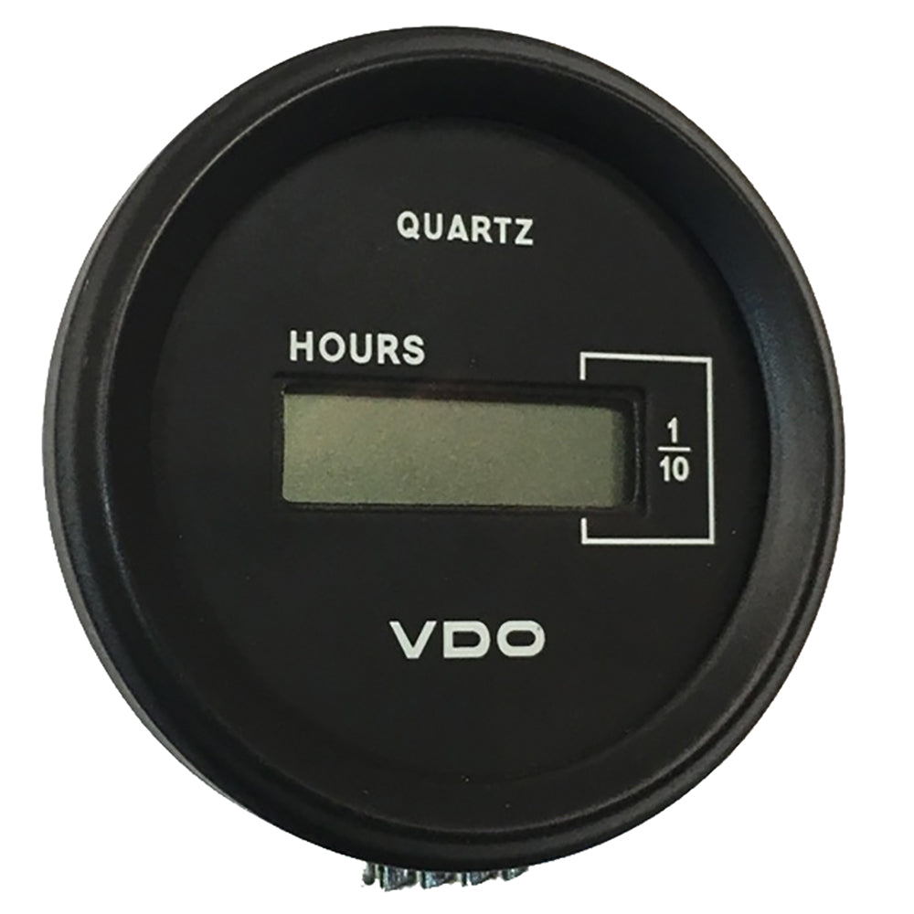 VDO Cockpit Marine 52mm (2-1/16") LCD Hourmeter - Black Dial/Chrome Bezel [331-546] - Houseboatparts.com