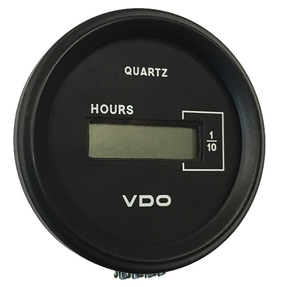 VDO Cockpit Marine 52mm (2 - 1/16") LCD Hourmeter - Black Dial/Chrome Bezel [331 - 546] - Houseboatparts.com