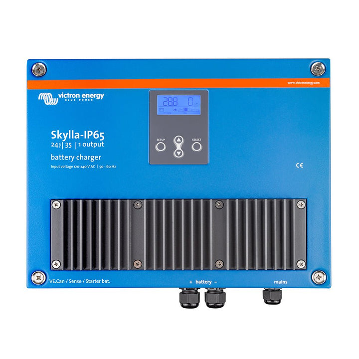 Victron Skylla - IP65 24/35 1+1 120 - 240VAC Battery Charger [SKY024035000] - Houseboatparts.com