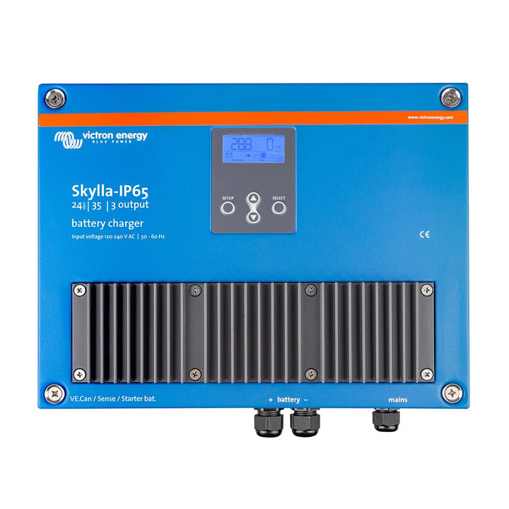 Victron Skylla - IP65 24/35 3 - Bank 120 - 240VAC Battery Charger [SKY024035100] - Houseboatparts.com