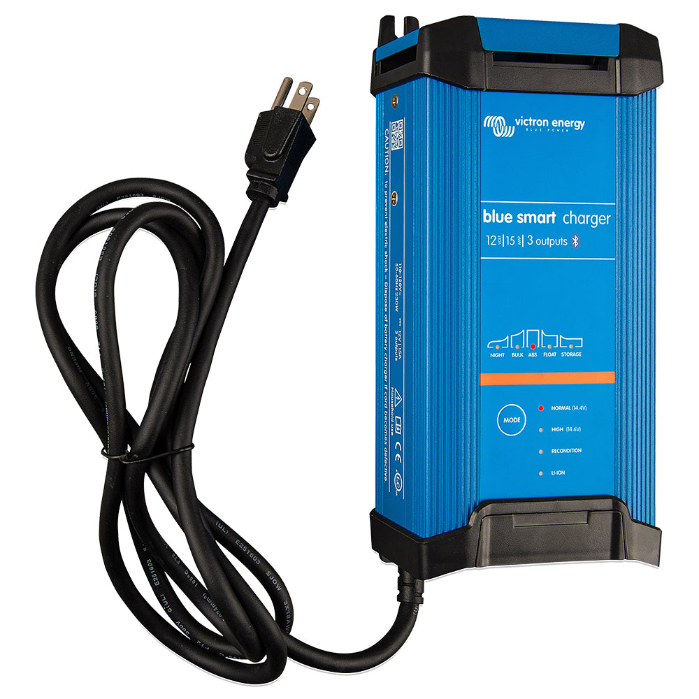 Victron Blue Smart IP22 12VDC 15A 3 Bank 120V Charger - Dry Mount [BPC121546102] - Houseboatparts.com