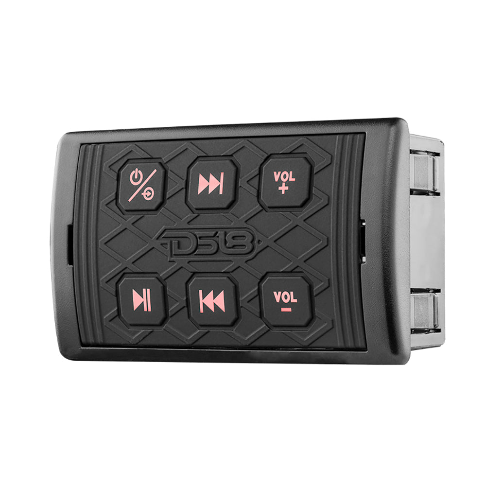 DS18 Marine Waterproof Bluetooth Streaming Audio Receiver Square Controller - f/Android iPhone [BTRC-SQ] - Houseboatparts.com