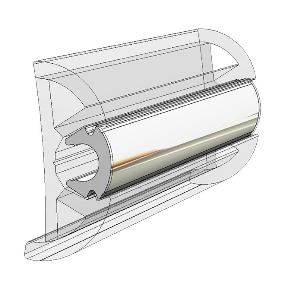 TACO Rub Rail Insert - Flexible Chrome - 80 [V12-0307CP80] - Houseboatparts.com