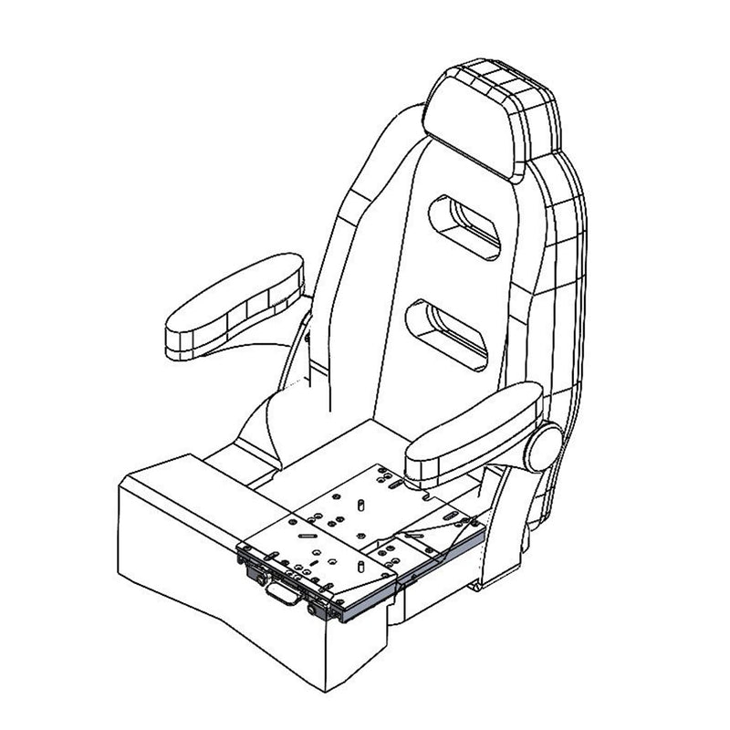 TACO Low Profile Adjustable Seat Slide [M20-1013A] - Houseboatparts.com