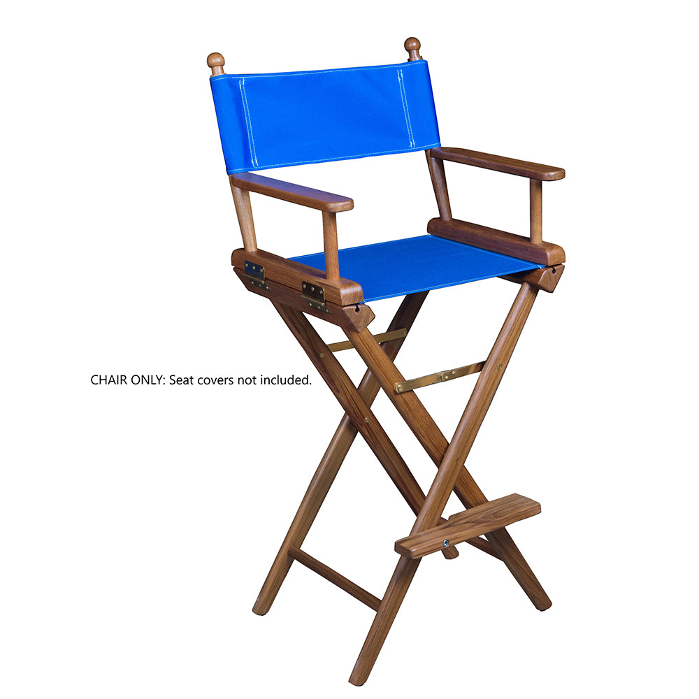 Whitecap Captains Chair w/o Seat Covers - Teak [60039] - Houseboatparts.com