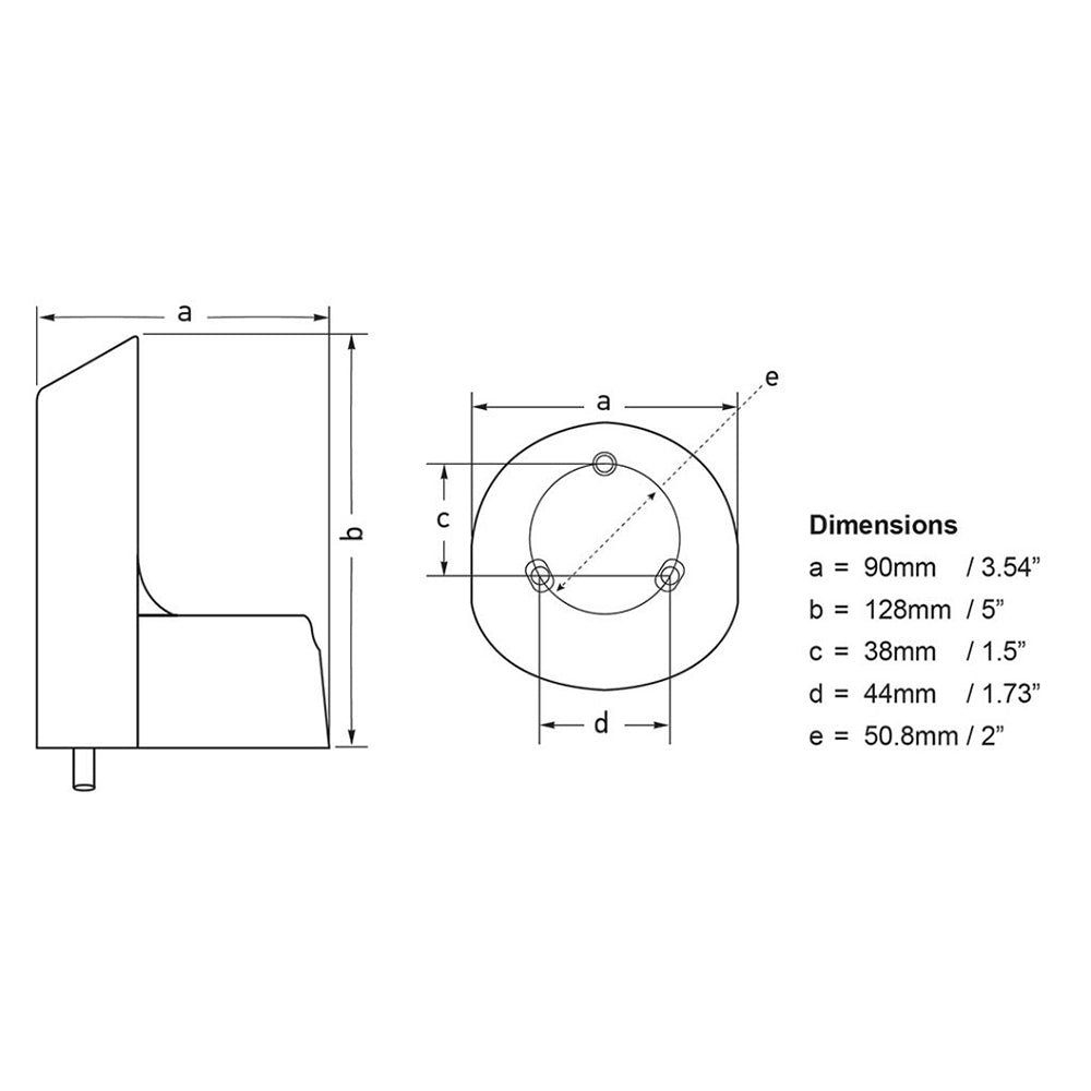 Hella Marine NaviLED PRO Deck Mount Adapter - White [241287812] - Houseboatparts.com