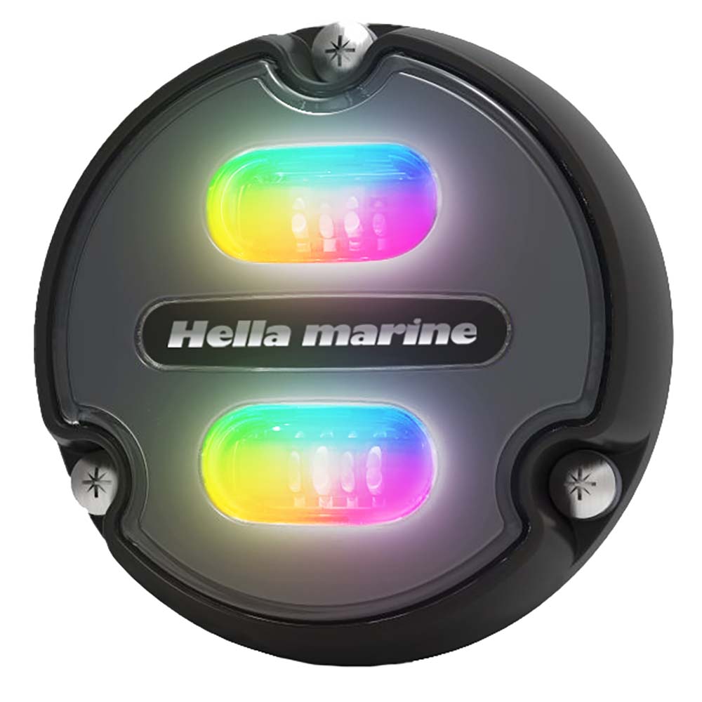 Hella Marine Apelo A1 RGB Underwater Light - 1800 Lumens - Black Housing - Charcoal Lens [016146-001] - Houseboatparts.com